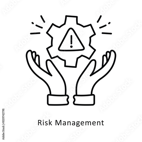 Risk Management isometric stock illustration. EPS File stock illustration