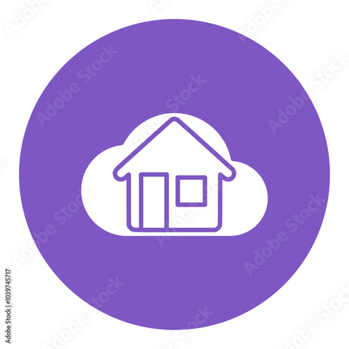 Cloud House Icon