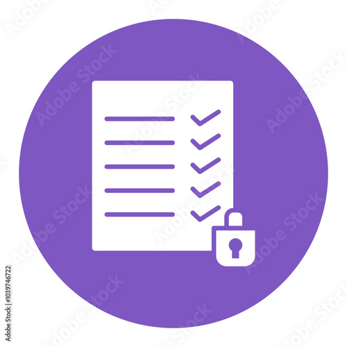 Secure Document Icon
