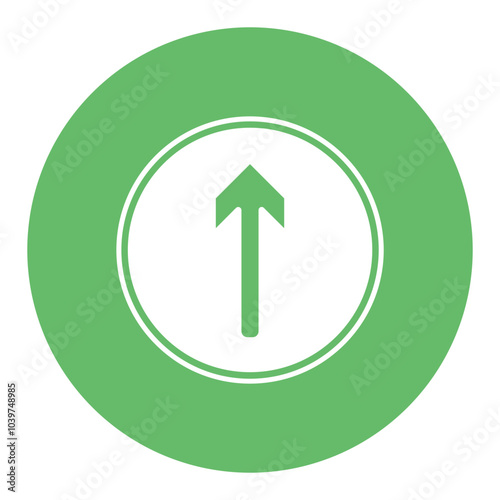 Obraz na plátně Ahead Icon