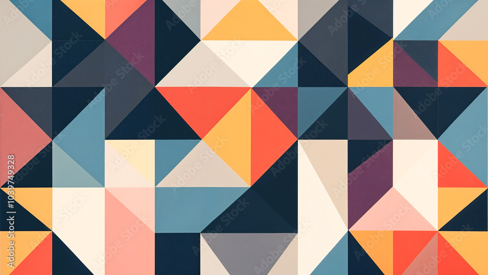 Abstract Geometric Pattern in Vibrant Colors Abstract Geometric Pattern in Vibrant Colors