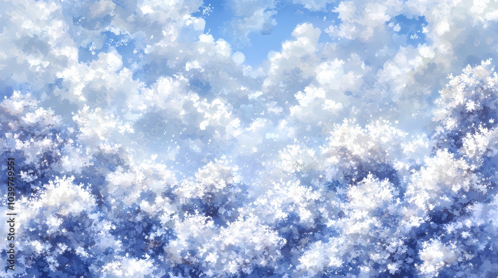 Abstract Blue and White Watercolor Sky Background Abstract Blue and White Watercolor Sky Background