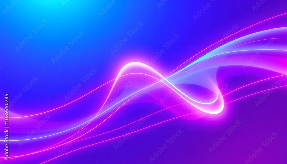 Abstract Blue and Purple Background with Glowing Lines Abstract Blue and Purple Background with Glowing Lines
