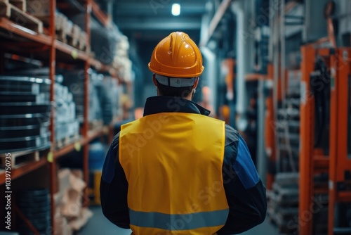 Work safety best practices, featuring a workplace where employees follow safety rules and use protective equipment to prevent accidents