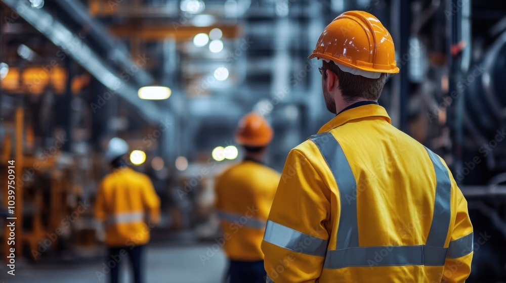 Workplace safety standards, featuring employees in a safe and organized environment where safety is prioritized
