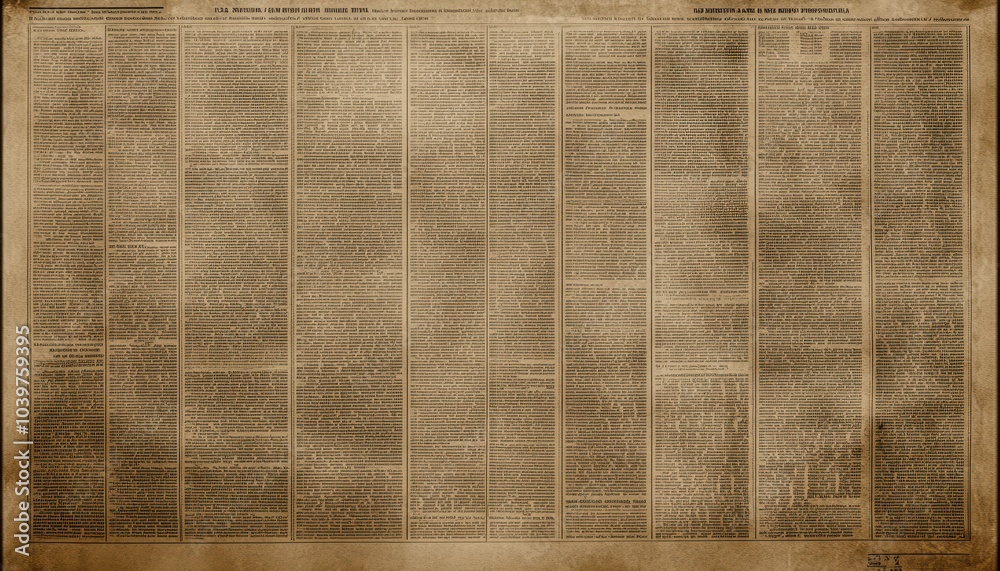 Fototapeta premium Abstract background combining newspaper headlines and text creates a unique look for any project