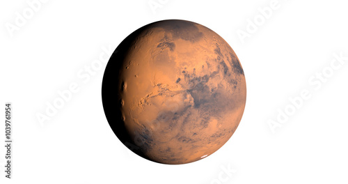 Mars planet space view