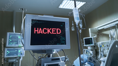 hospital, heart monitor, hacked, cyber security, healthcare, medical equipment, alert, patient bed, cyber attack, security breach, hacking, vulnerability, patient safety, healthcare system, technology