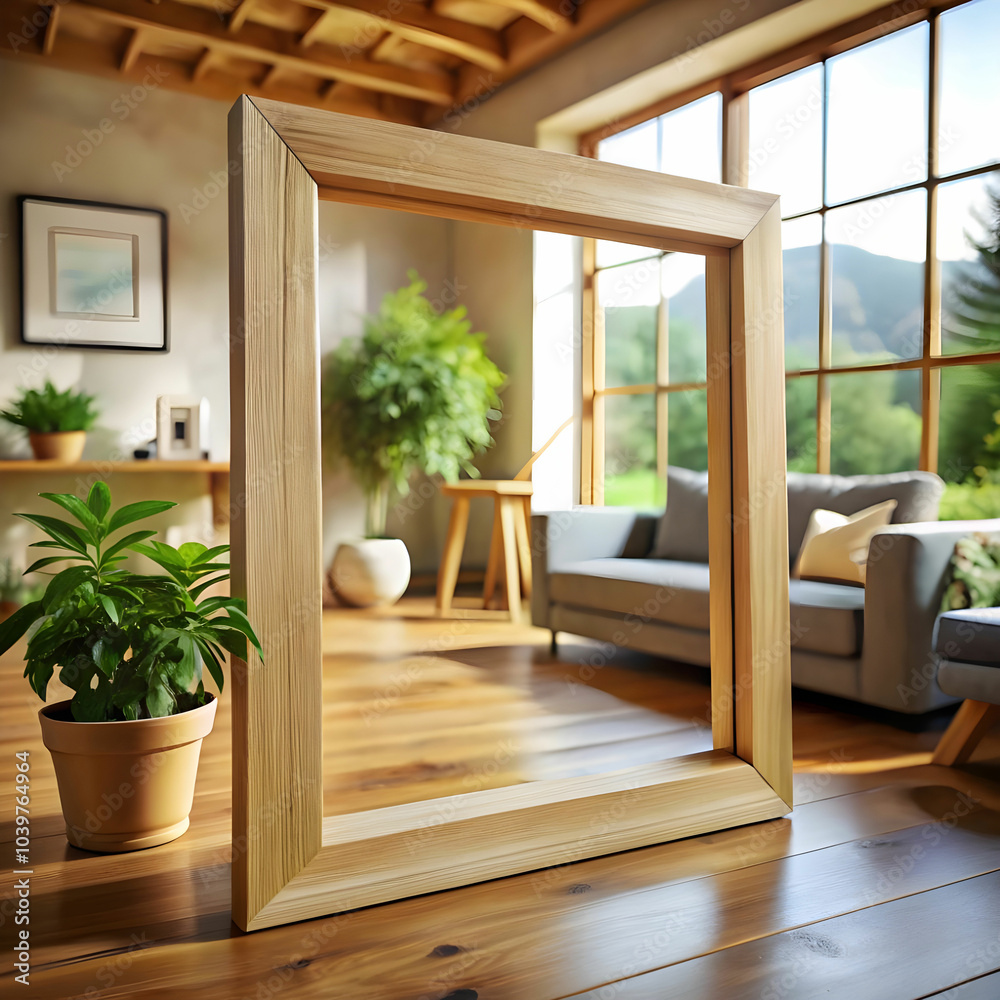 wooden frame in home wooden frame in home