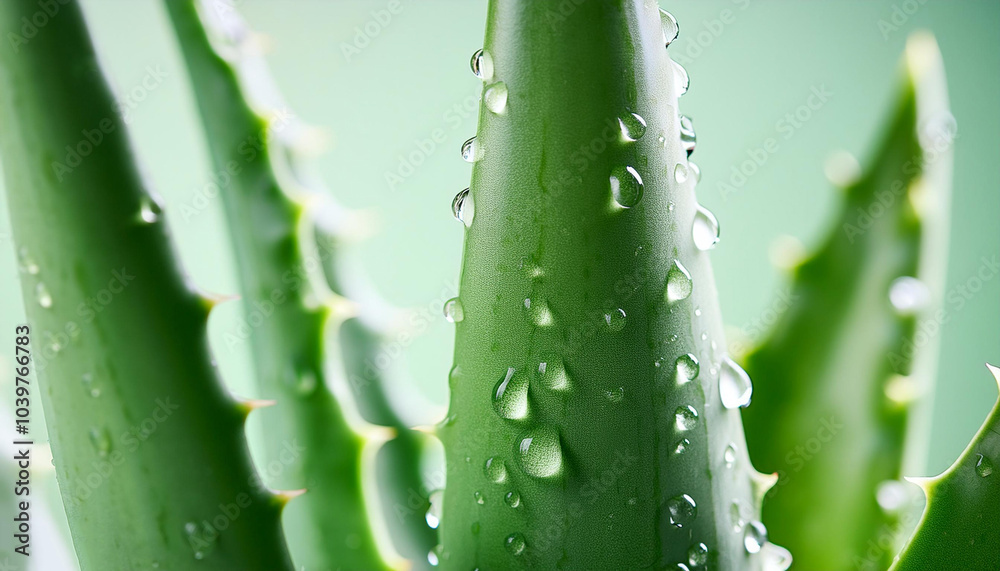 Close up of aloe vera on branch. aloe vera farming. Close up of aloe vera on branch. aloe vera farming.