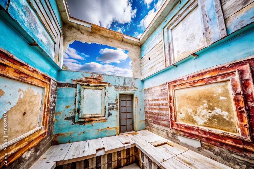 Abstract Blue Grunge Background in Architectural Photography Style for Modern Interiors and Art Spaces Abstract Blue Grunge Background in Architectural Photography Style for Modern Interiors and Art Spaces