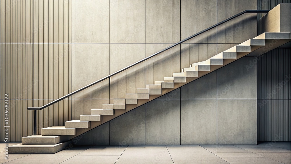 Fototapeta premium Abstract Geometric Stairs Logo for Premium Real Estate Finance - Minimalist Steps Symbol Design