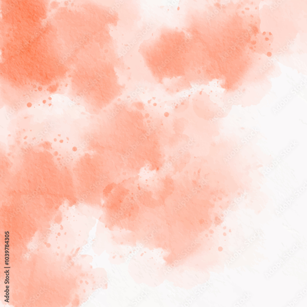 Fototapeta premium Pink watercolor abstract background. Watercolor paper texture gradient background vector. A watercolor painting of a pink background with splatters of paint.