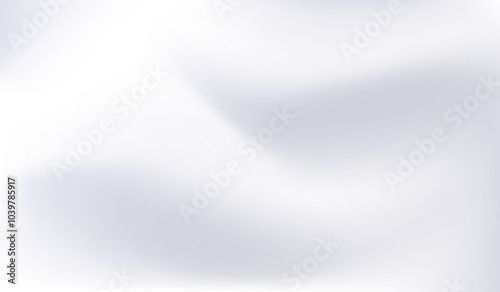 White line background. Abstract wavy lines. Light gray color texture. Grey silver pattern. Modern backdrop. Gradient ppt surface print. Minimalistic design for business prints. Vector illustration
