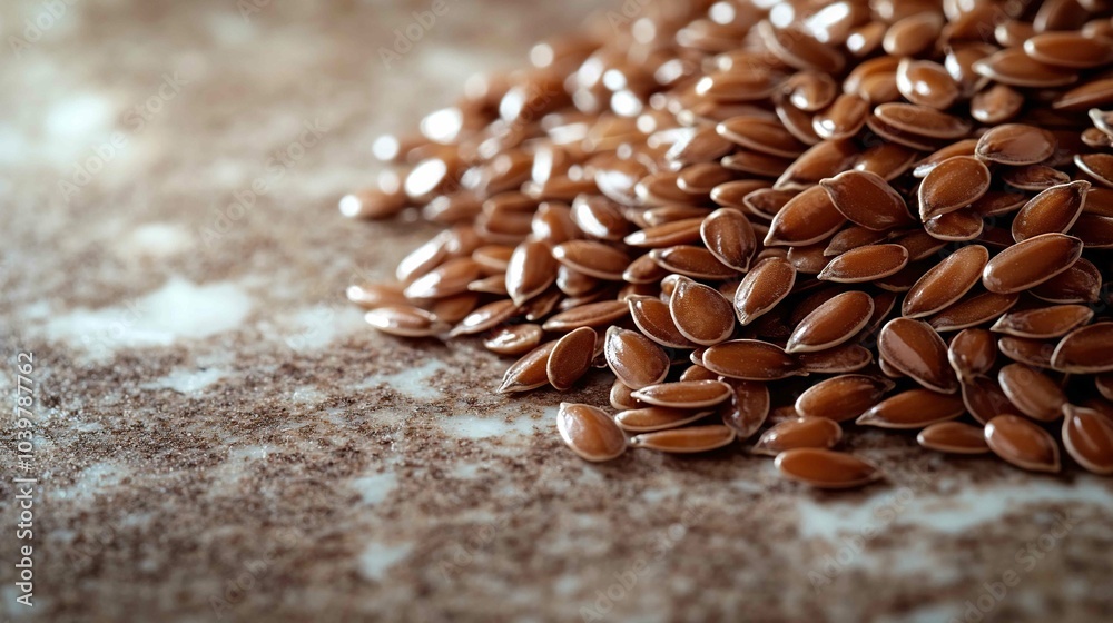 a small glass jar filled with flaxseeds a small glass jar filled with flaxseeds