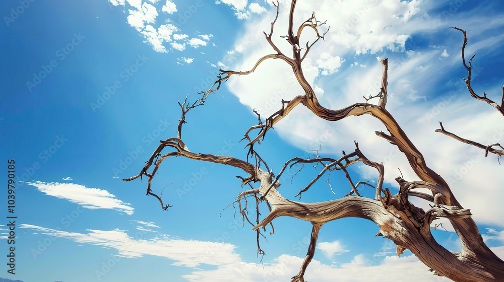 Dry tree branches with blue sky - a serene and natural sight. This image showcases dry tree branches against a beautiful blue sky, creating a sense of tranquility and simplicity Dry tree branches with blue sky - a serene and natural sight. This image showcases dry tree branches against a beautiful blue sky, creating a sense of tranquility and simplicity