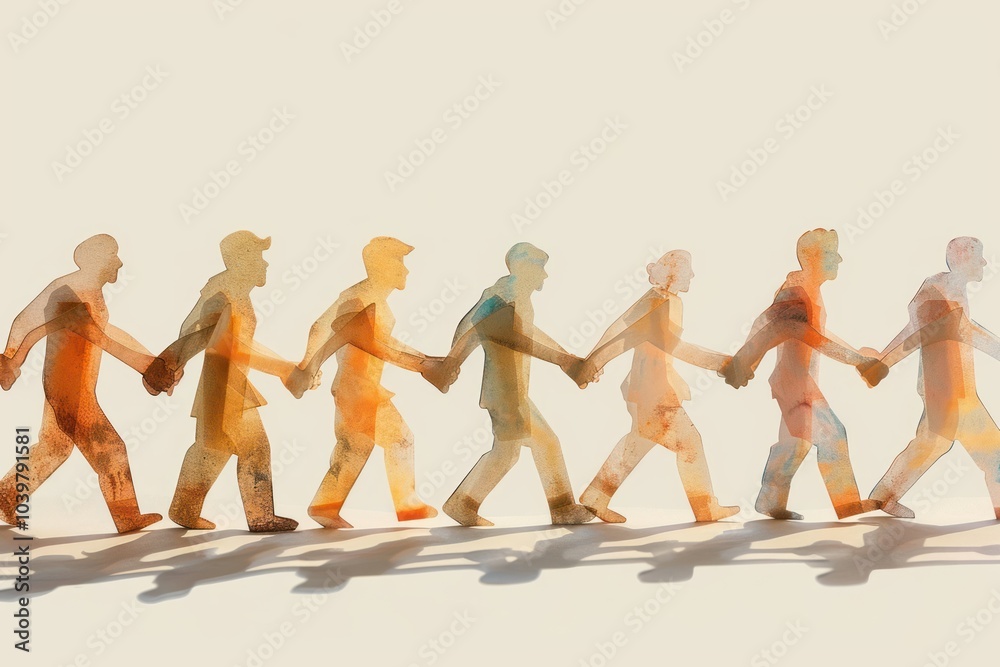 Fototapeta premium Teamwork concept human togetherness recreation.