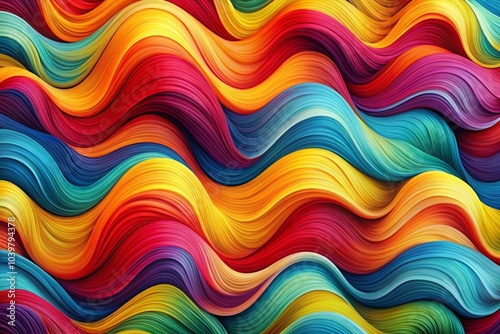 Abstract Wavy Lines Pattern in Dynamic Colors for Modern Design Projects