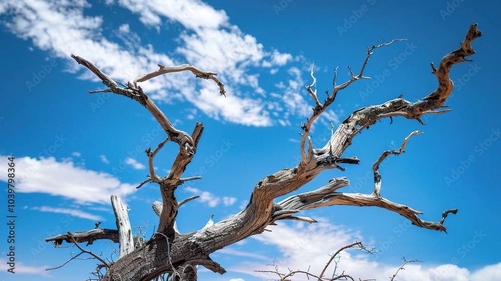 Dry tree branches with blue sky - a serene and natural sight. This image showcases dry tree branches against a beautiful blue sky, creating a sense of tranquility and simplicity Dry tree branches with blue sky - a serene and natural sight. This image showcases dry tree branches against a beautiful blue sky, creating a sense of tranquility and simplicity