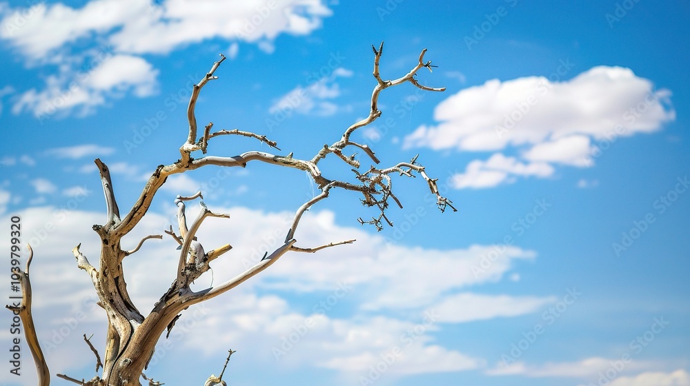 Dry tree branches with blue sky - a serene and natural sight. This image showcases dry tree branches against a beautiful blue sky, creating a sense of tranquility and simplicity Dry tree branches with blue sky - a serene and natural sight. This image showcases dry tree branches against a beautiful blue sky, creating a sense of tranquility and simplicity