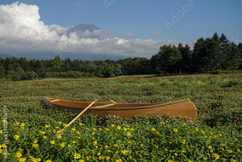 Japan’s Mt. Fuji in summer season