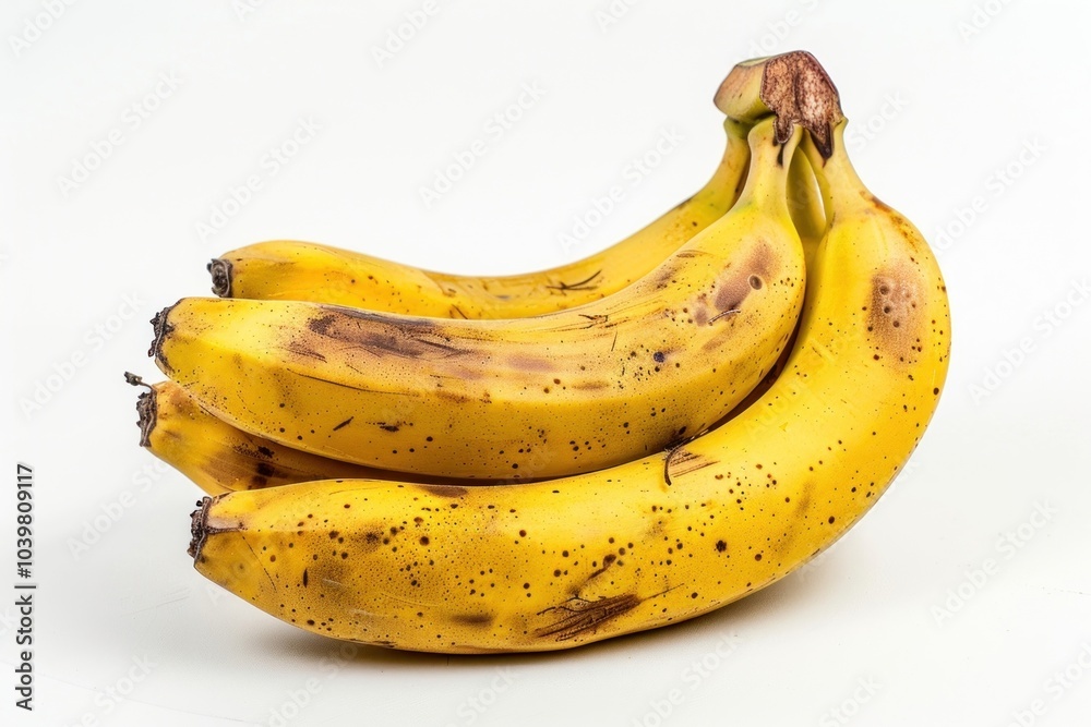 Fresh ripe bananas on display Fresh ripe bananas on display