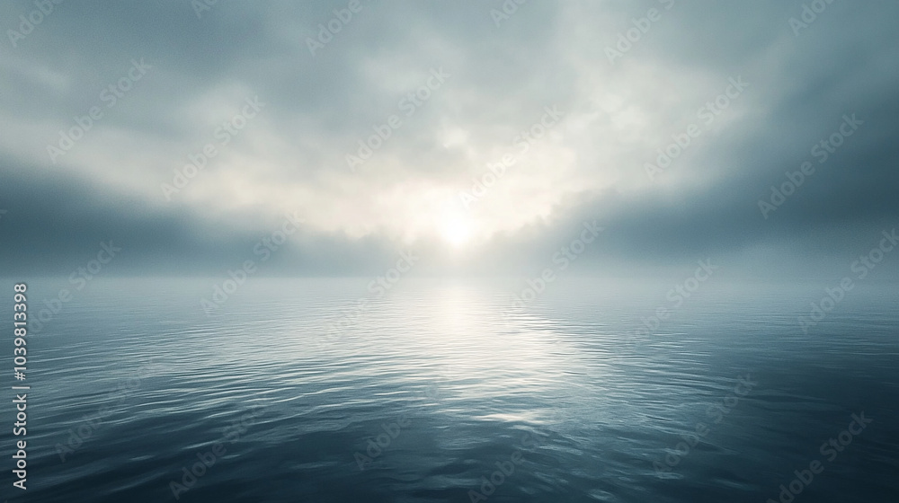 Obraz premium Foggy mist background serene and quiet