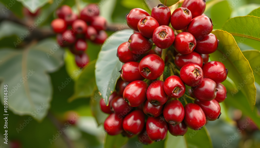 red coffee berries or cherries rotating, ripe premium bean harvesting isolated with white highlights, png red coffee berries or cherries rotating, ripe premium bean harvesting isolated with white highlights, png