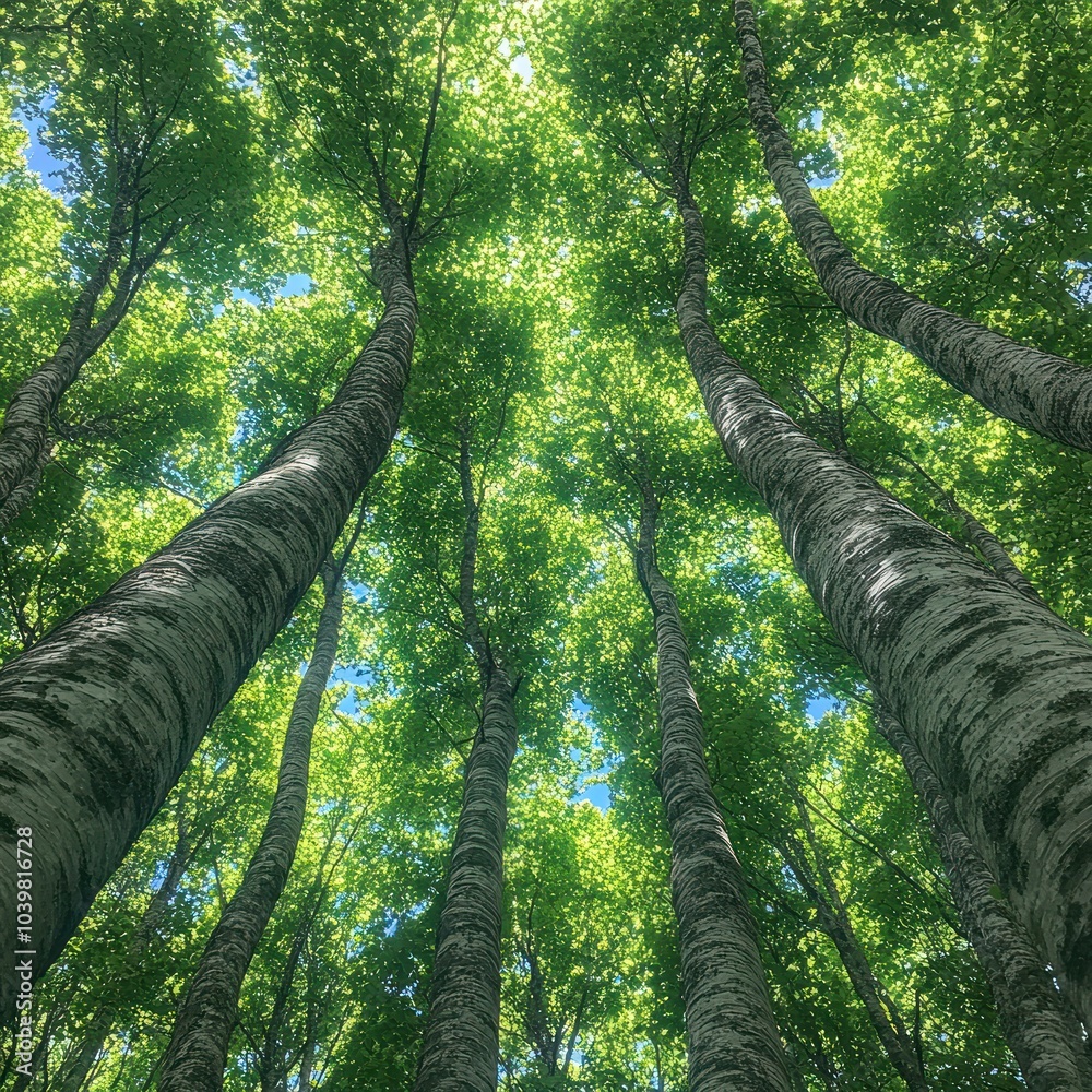 Fototapeta premium Sunlight Filtering Through the Canopy