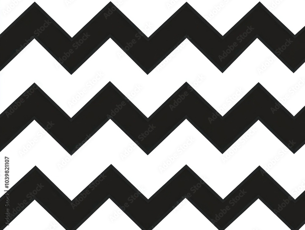 Black and white chevron pattern