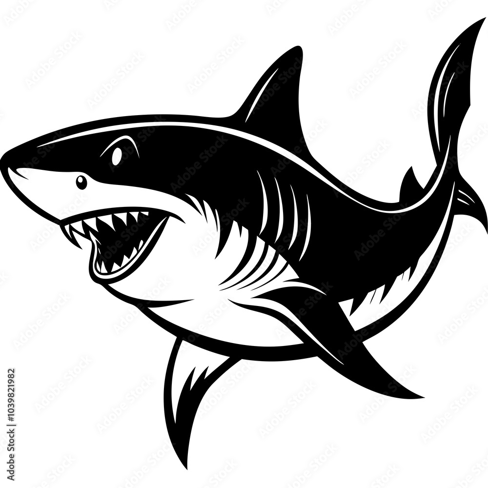 Obraz premium shark illustration