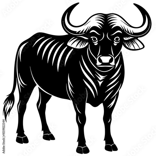 illustration of a bull