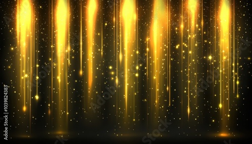 Wallpaper Mural Golden lights create an enchanting atmosphere at a night celebration Torontodigital.ca