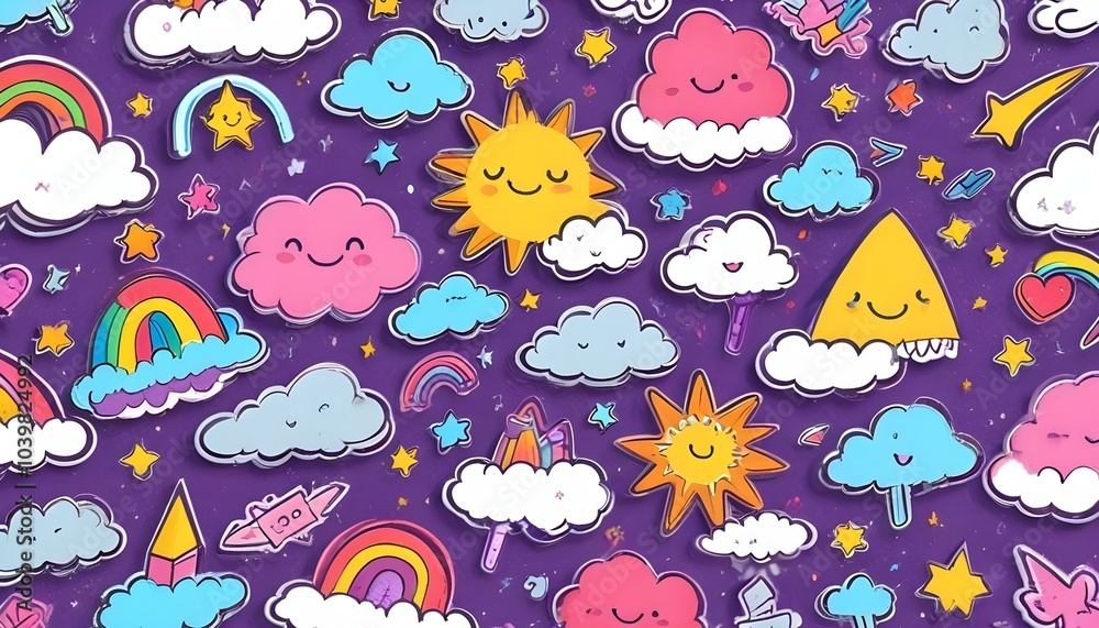 Hand drawn back to school pattern collection Hand drawn back to school pattern collection
