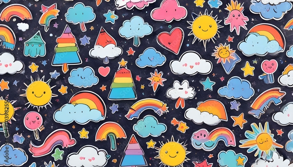 Hand drawn back to school pattern collection Hand drawn back to school pattern collection