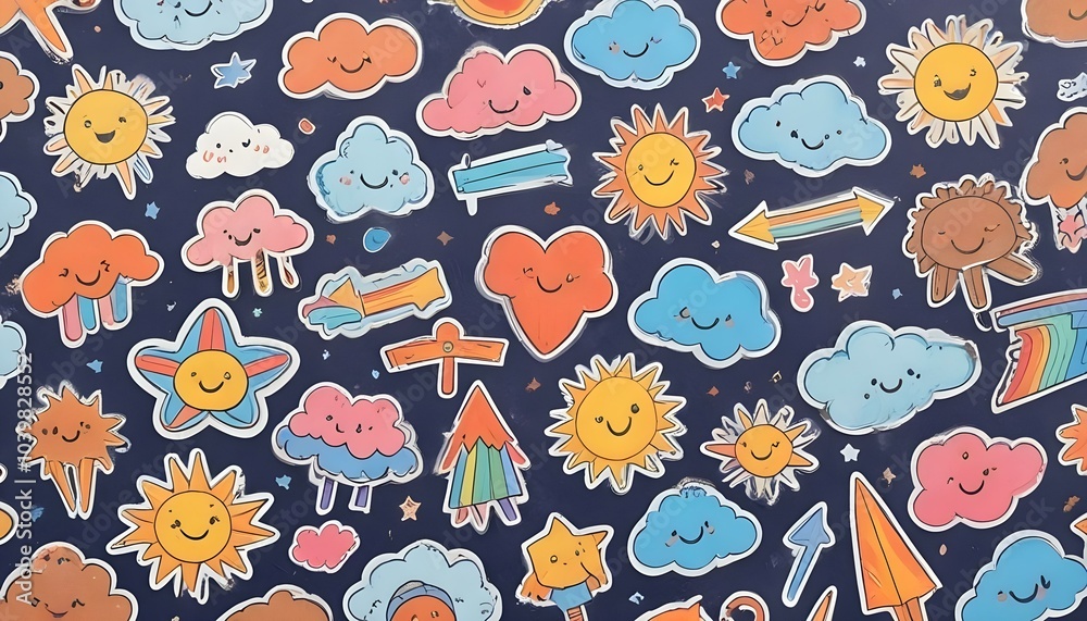 Hand drawn back to school pattern collection Hand drawn back to school pattern collection