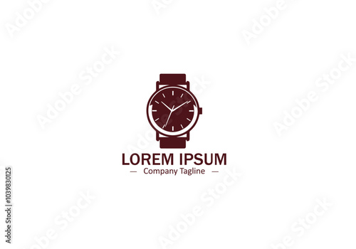 A timeless wristwatch, symbolizing precision logo, reliability icon, and the passage of time, evoking a sense of elegance and sophistication vector design.
