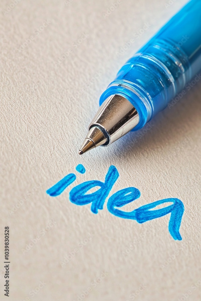 Fototapeta premium A pen writing the word 