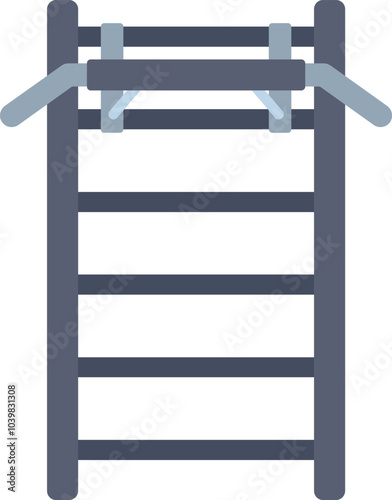 Illustration of gymnastic equipment for home workouts, promoting fitness and well being