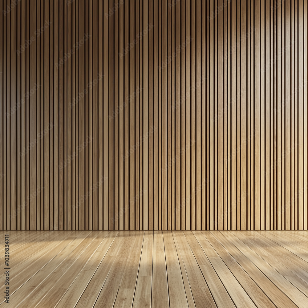 Concept Empty room and wood panels wall background.
Concept Empty room and wood panels wall background.
