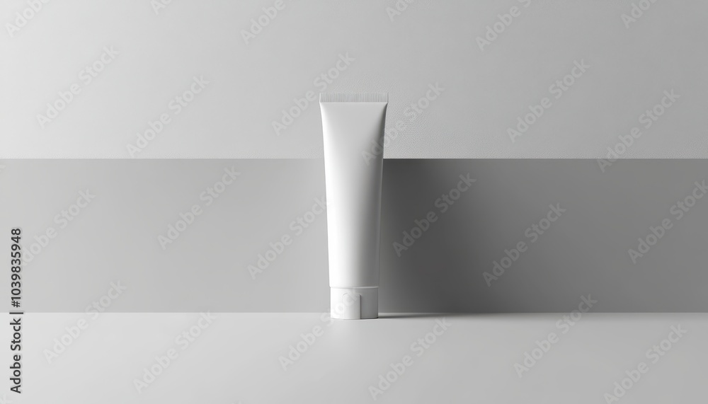 Minimalist skin care product display on a clean surface in soft lighting Minimalist skin care product display on a clean surface in soft lighting