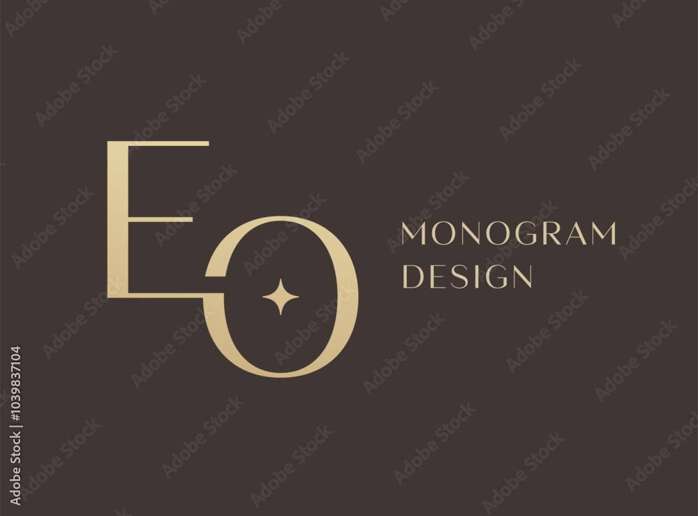 EO letter logo icon design. Classic style luxury initials monogram. EO letter logo icon design. Classic style luxury initials monogram.