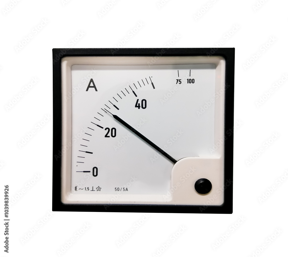 Ammeter used to measure current in electrical and electronic applications Ammeter used to measure current in electrical and electronic applications