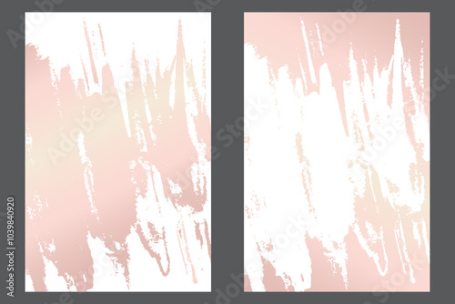 Watercolor or ink strokes in a grunge style banner template. Soft pink grunge design template with strokes. Perfect for adding an edgy and textured look to banners, posters, and creative designs. 