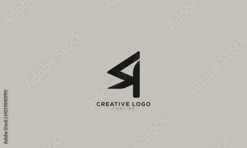 CK SK Abstract initial monogram letter alphabet logo design