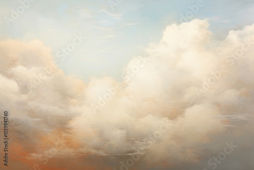 Close up on pale cloud backgrounds painting nature.