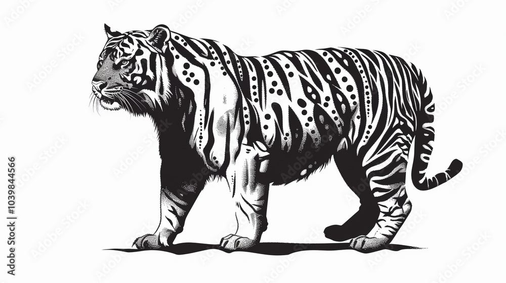 Fototapeta premium tiger vector illustration