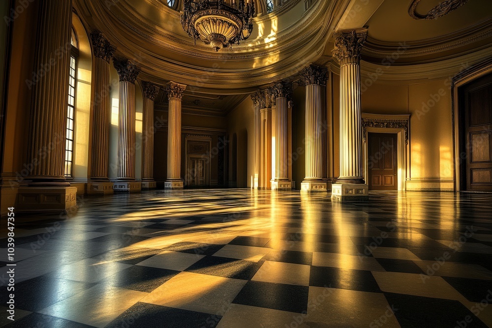 Fototapeta premium State Capitol of America in Sacramento, California. Beautiful Architecture and Symbol of Authority