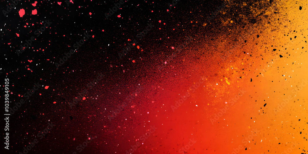 abstract dynamic orange and black background. grunge background with texture of particles and spots. orange gradient abstract dynamic orange and black background. grunge background with texture of particles and spots. orange gradient