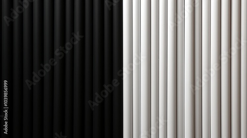 Stylized Split Black and White Wooden Texture